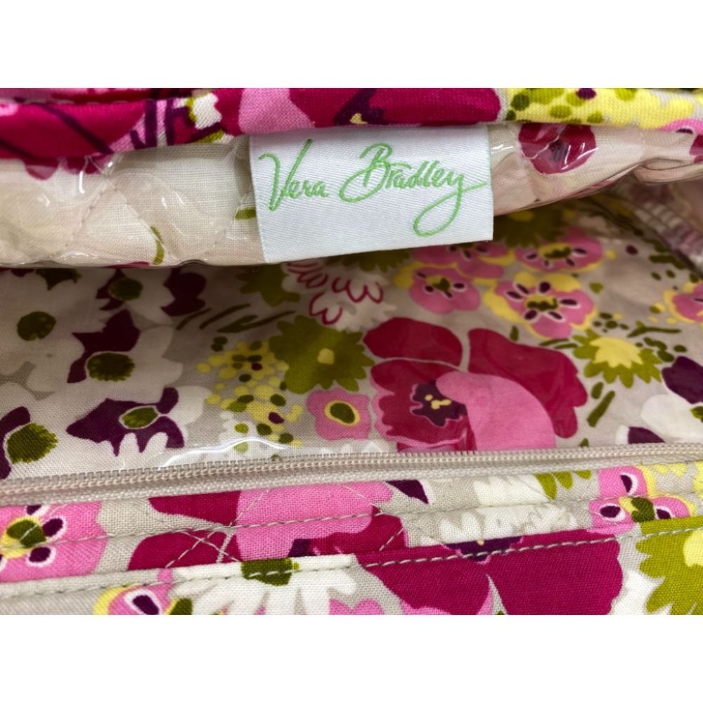 Vera Bradley Red Green Yellow Signature Hand Bag - Picture 9 of 10